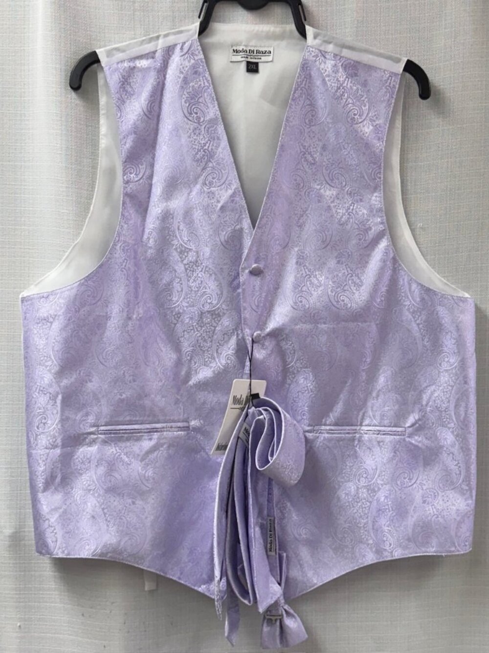NWT Moda Di Raza Paisley Vest Set